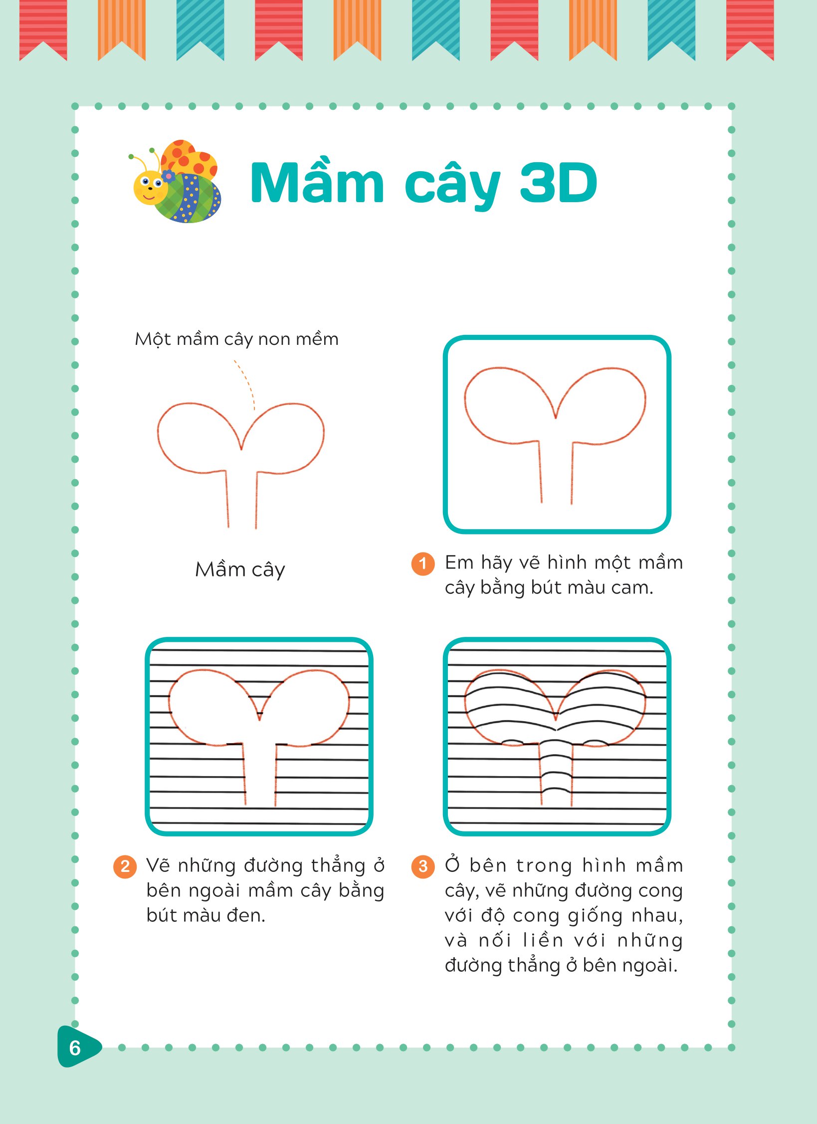 tập vẽ tranh 3d - khơi nguồn sáng tạo - cấp độ 3 - thực vật