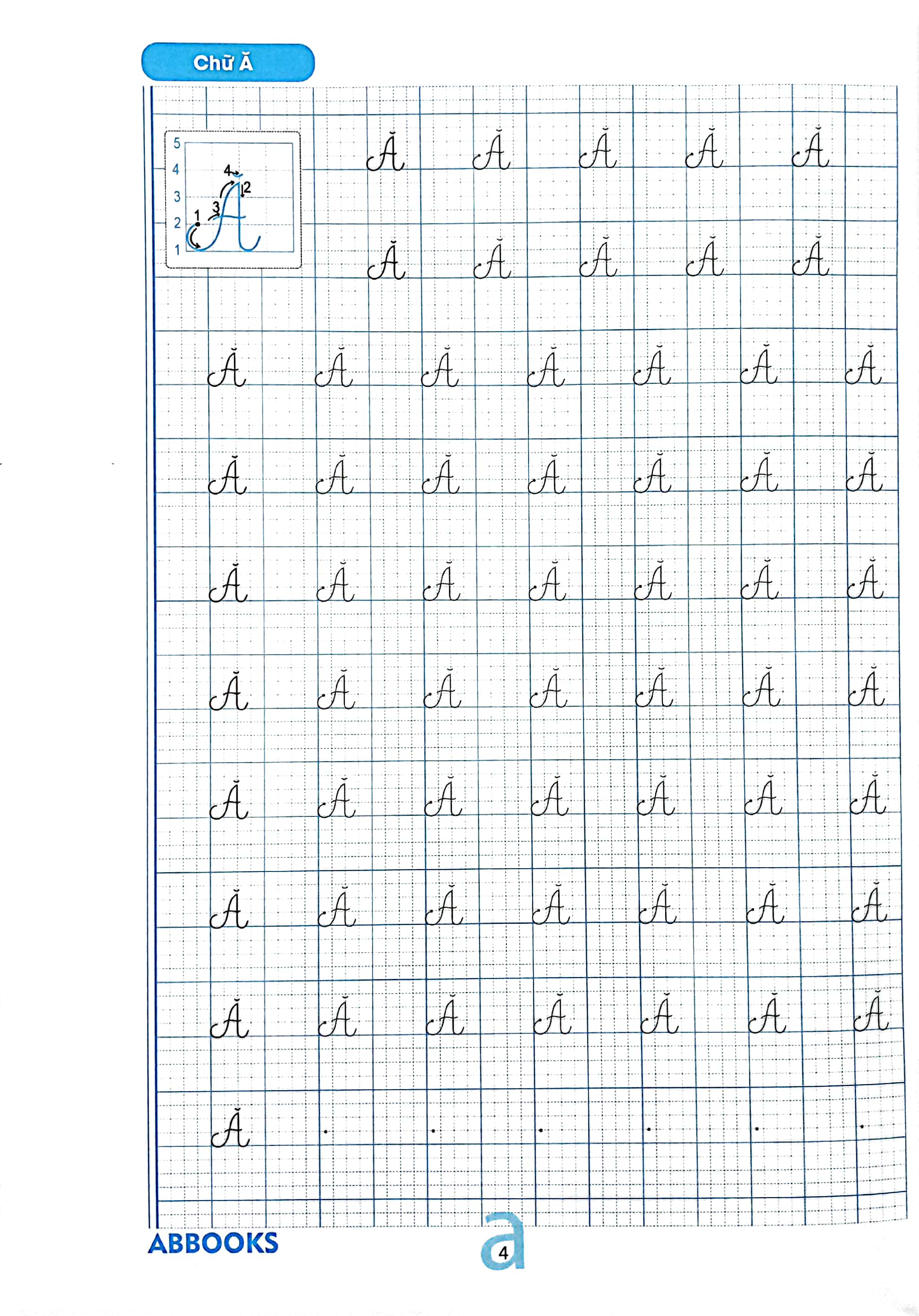 tập viết chữ cái viết hoa