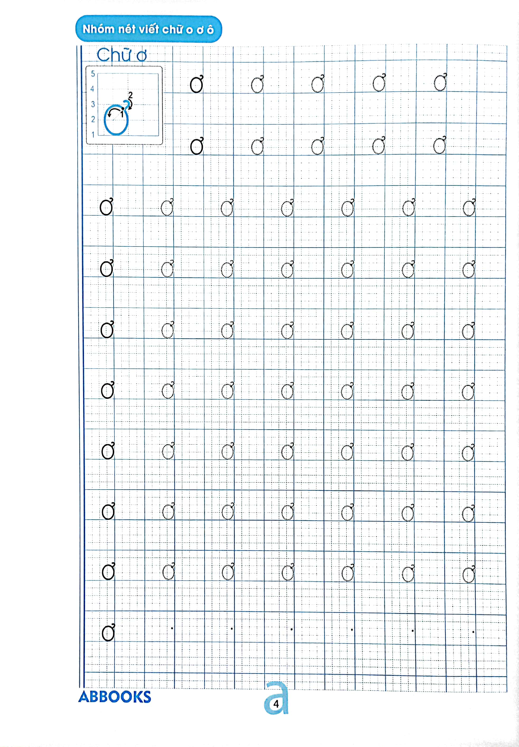 tập viết chữ cái viết thường
