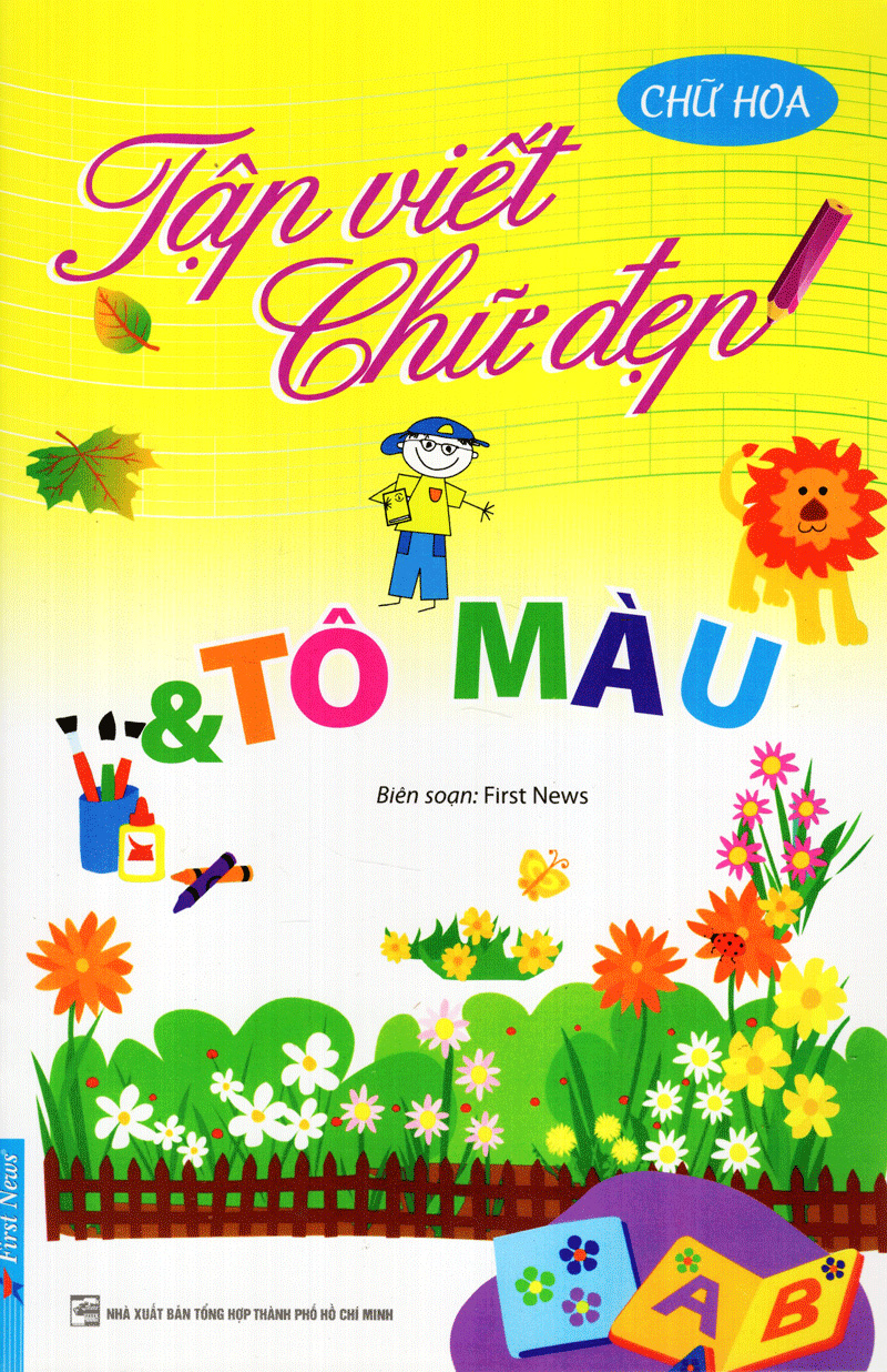 tập viết chữ đẹp & tô màu - kiểu chữ hoa (khổ nhỏ)