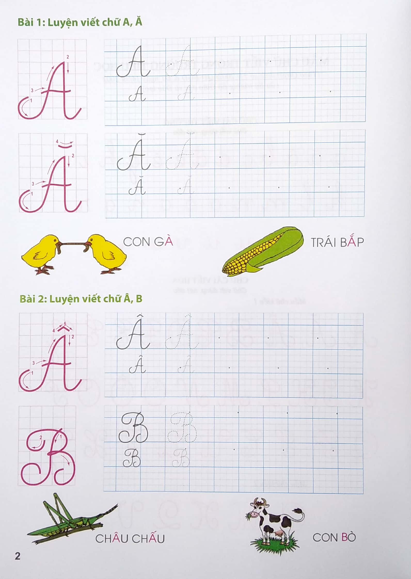 tập viết chữ hoa lớp 1