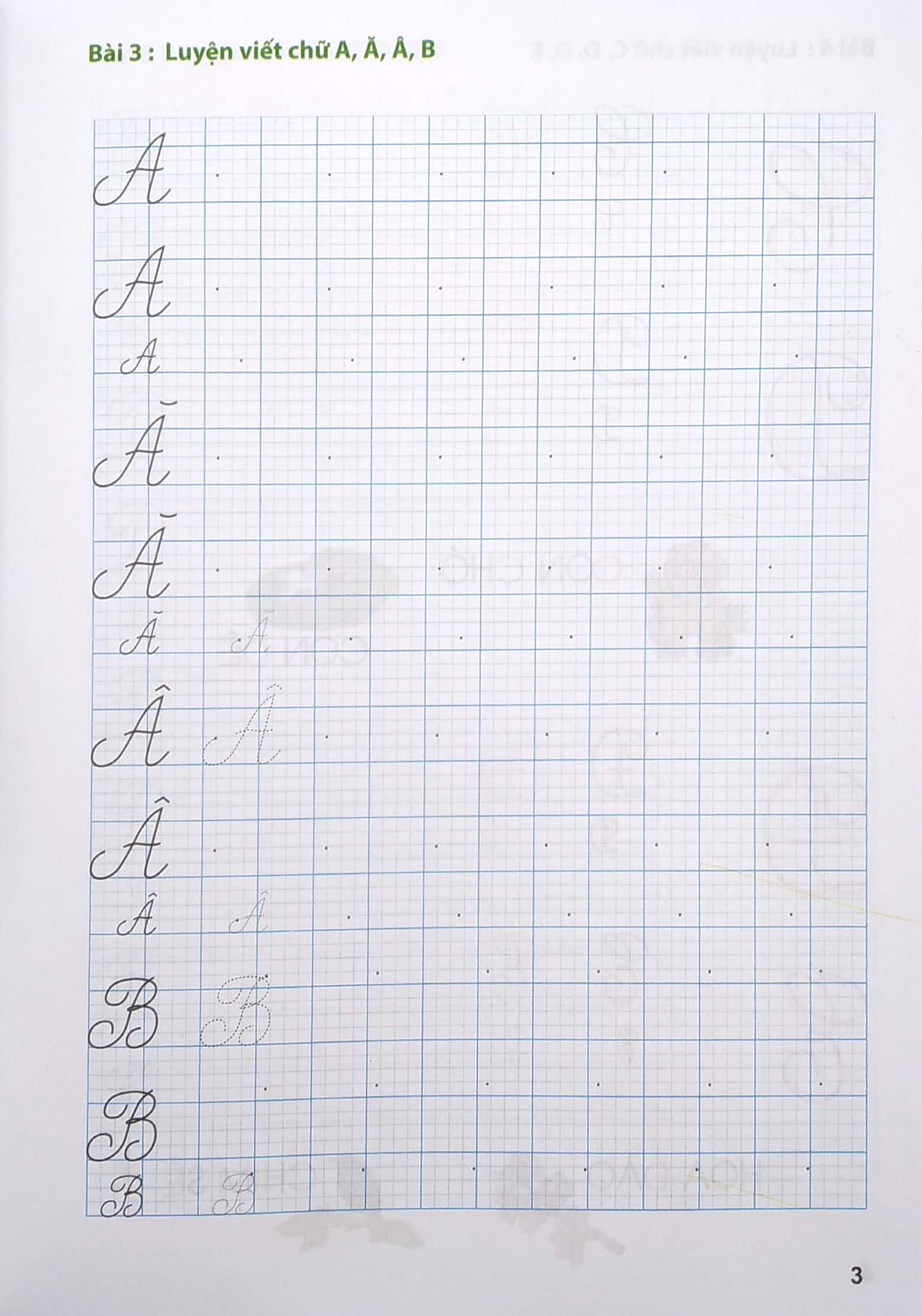 tập viết chữ hoa lớp 1