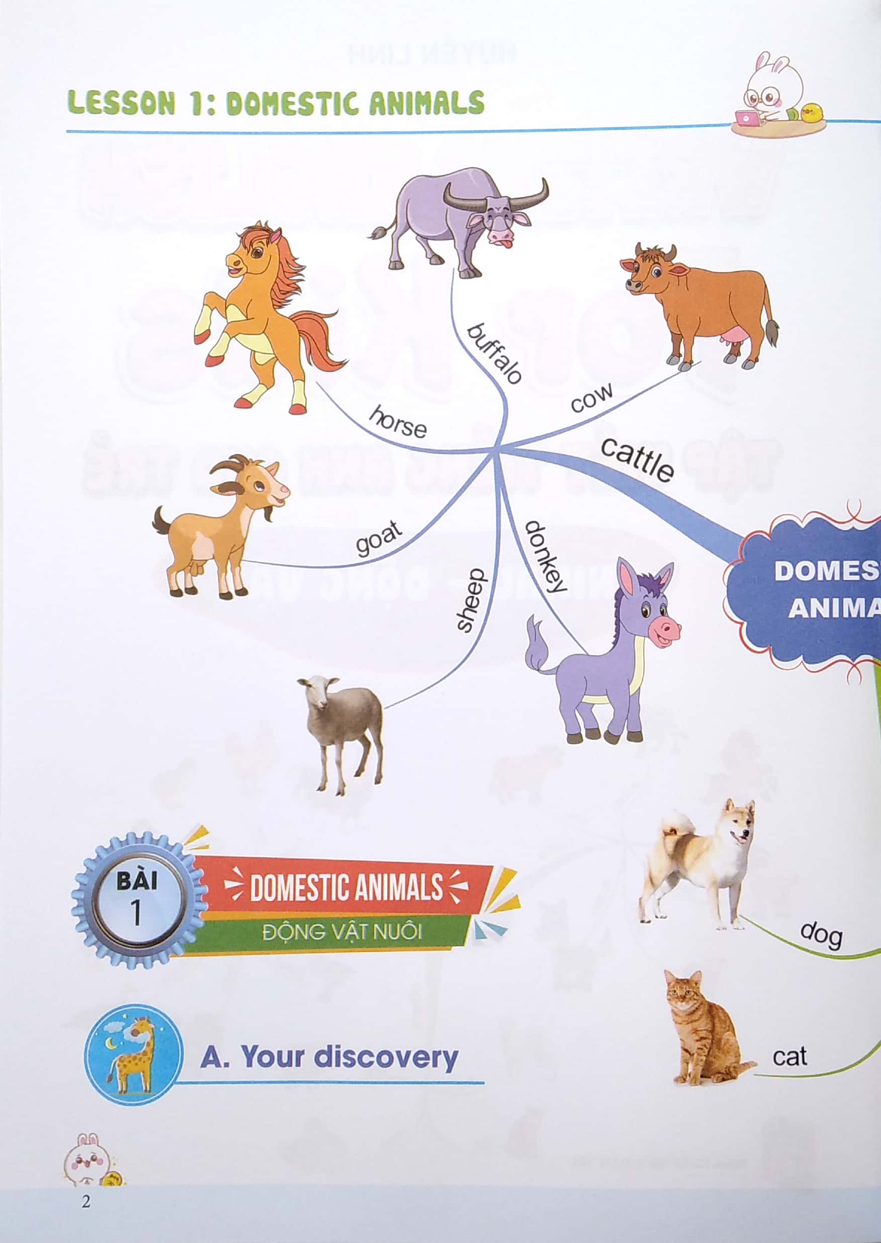 tập viết tiếng anh cho trẻ - động vật