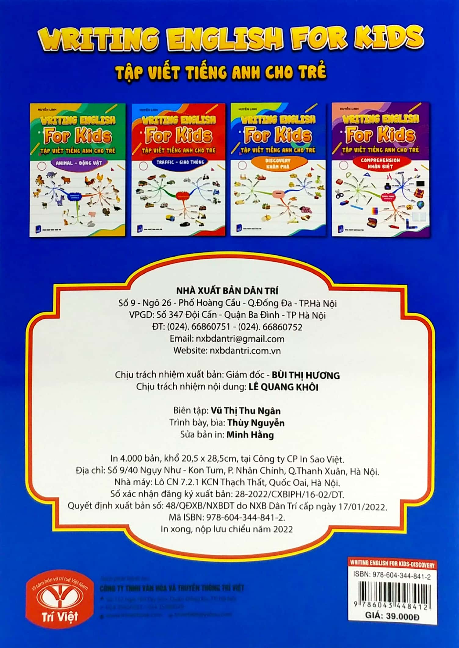 tập viết tiếng anh cho trẻ - khám phá