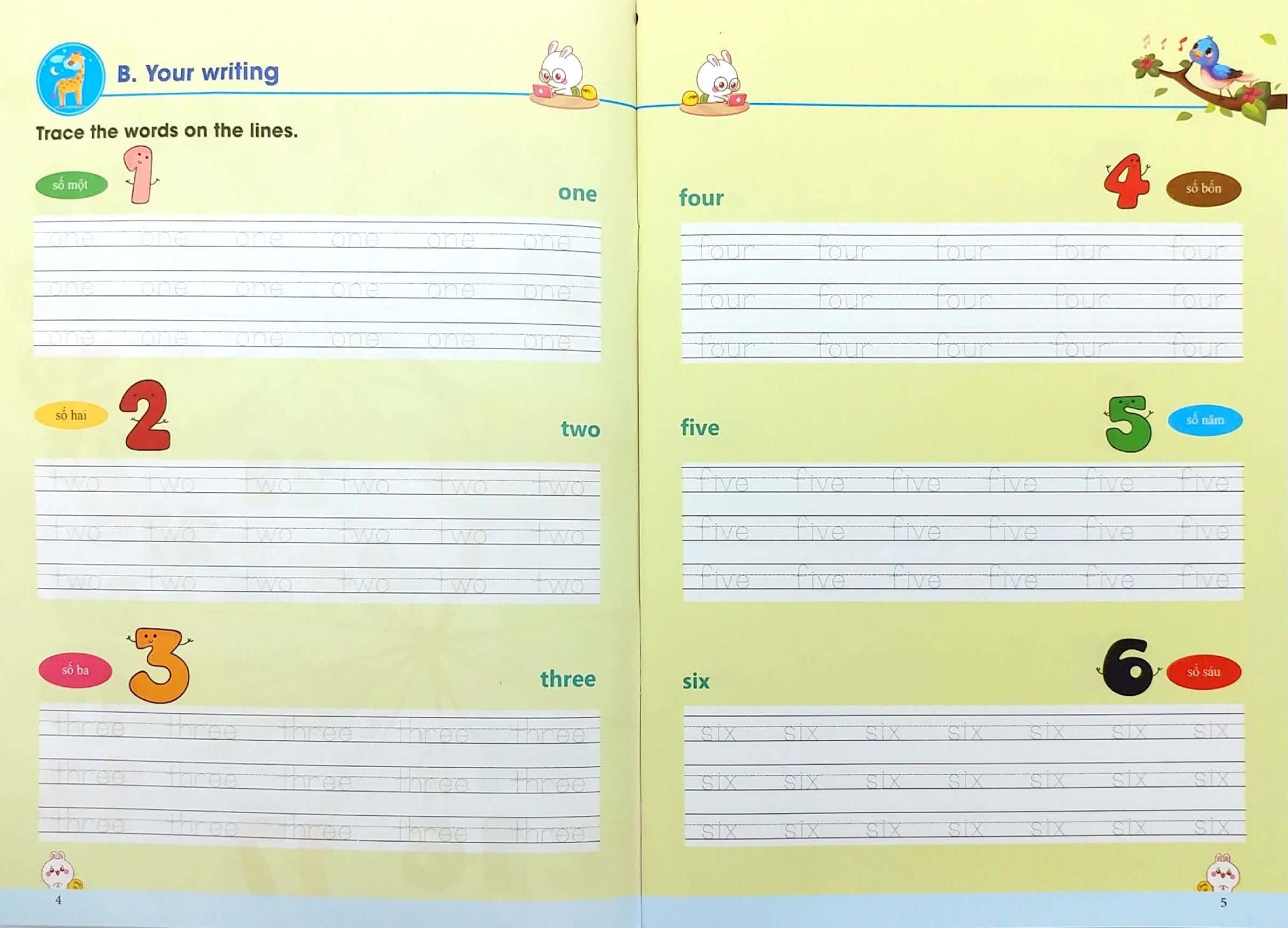 tập viết tiếng anh cho trẻ - nhận biết