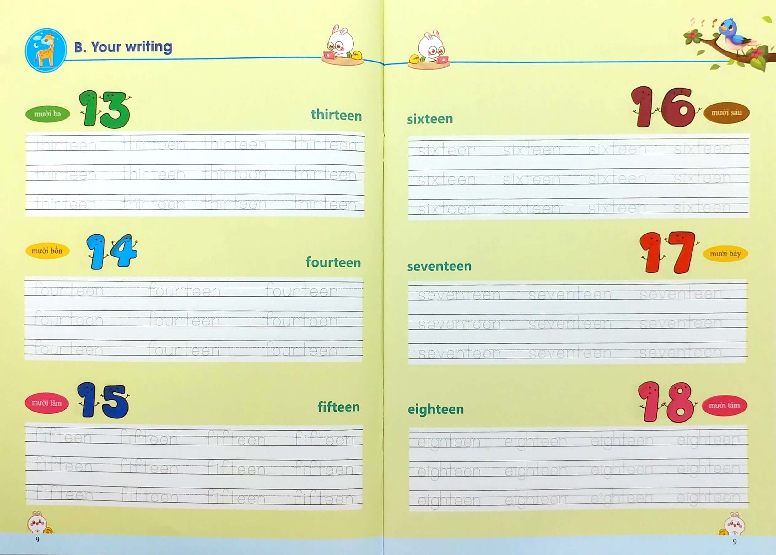 tập viết tiếng anh cho trẻ - nhận biết