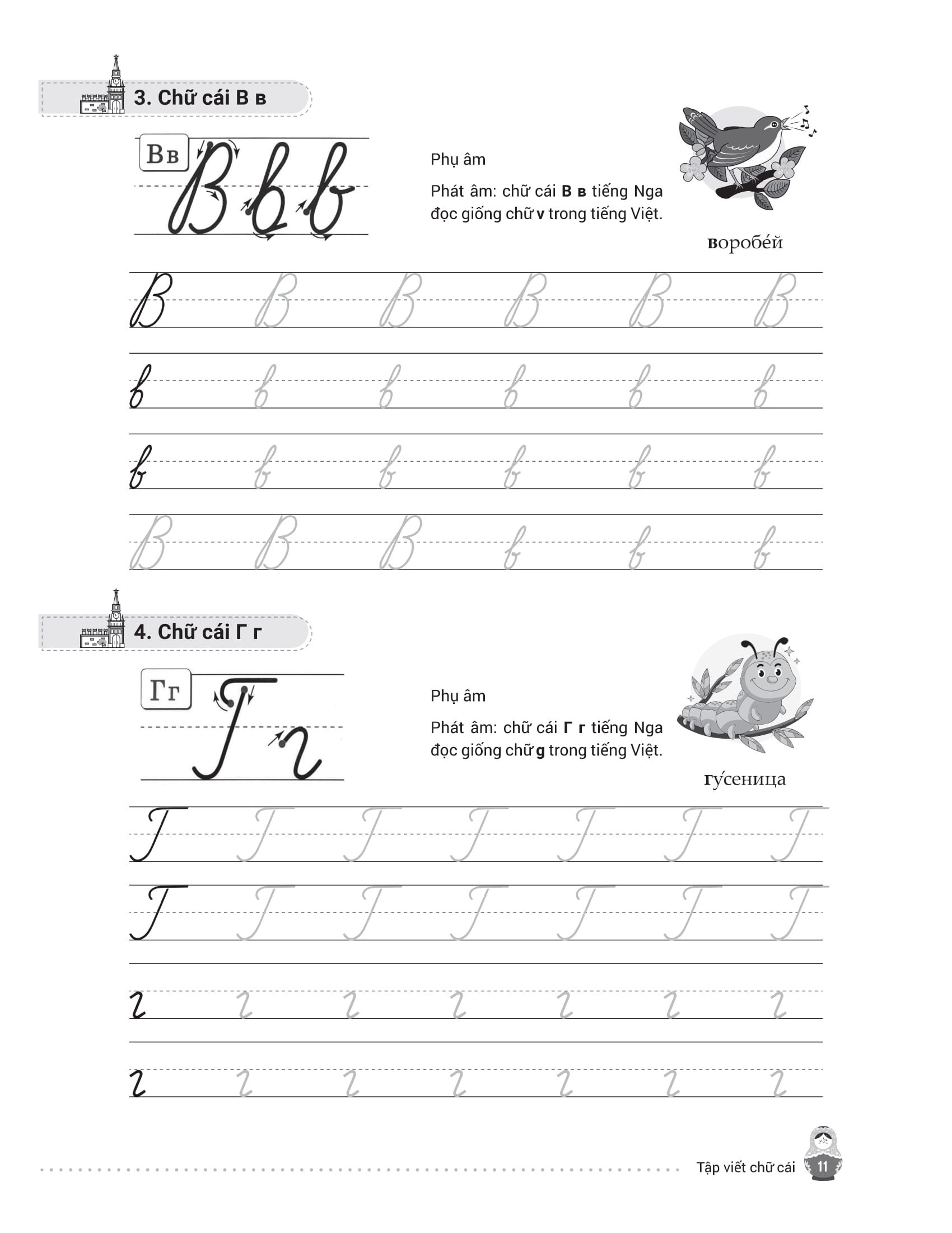 Tap Viet Tieng Nga Cho Nguoi Moi Bat Dau