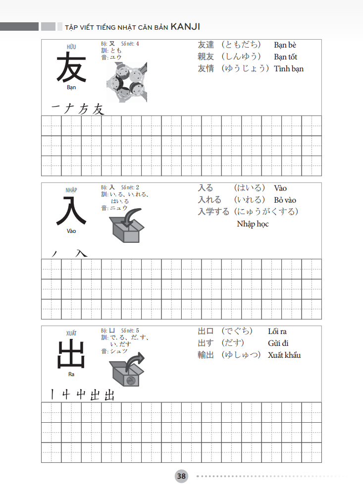 tập viết tiếng nhật căn bản - kanji (tái bản 2023)