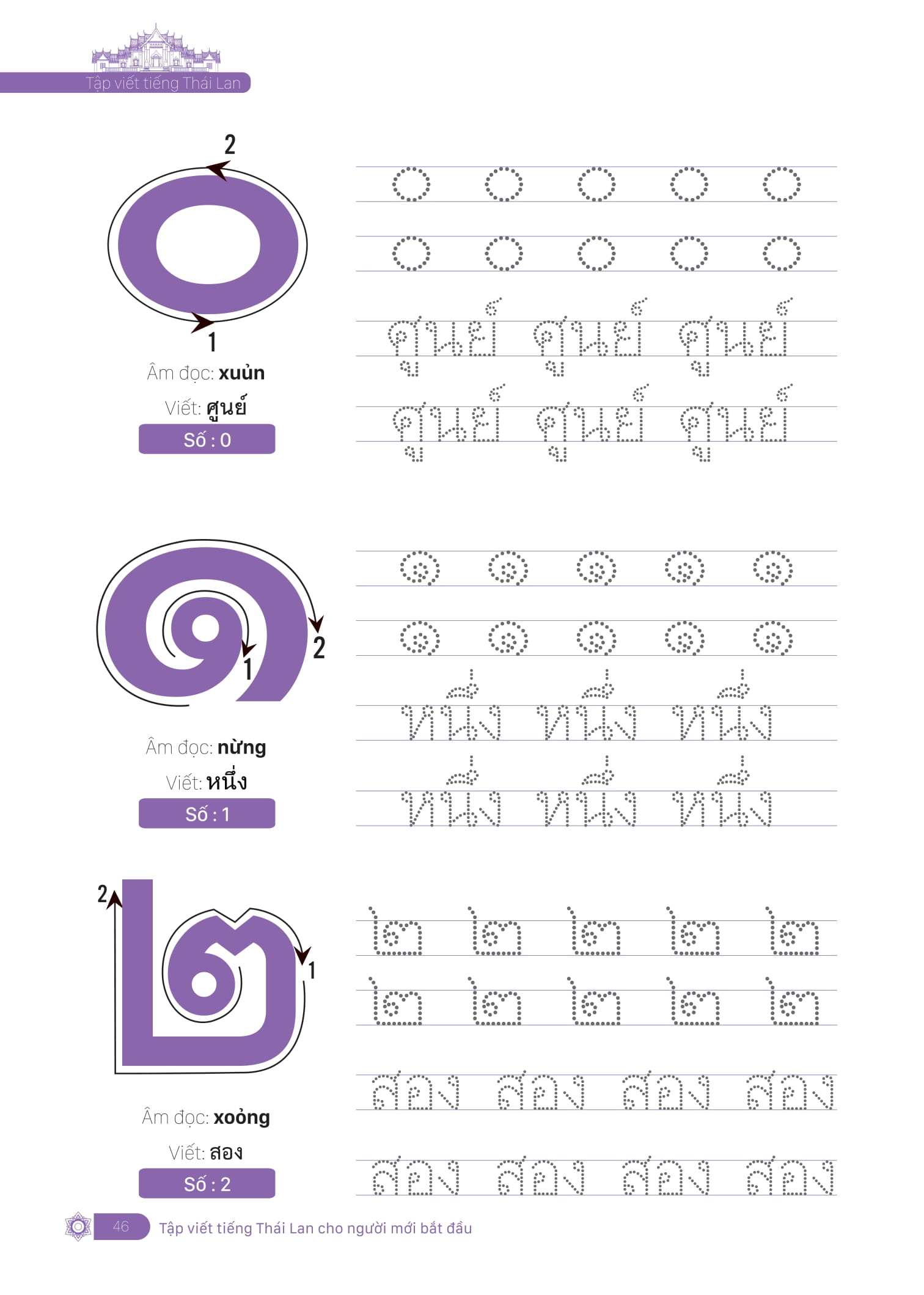 tập viết tiếng thái lan cho người mới bắt đầu