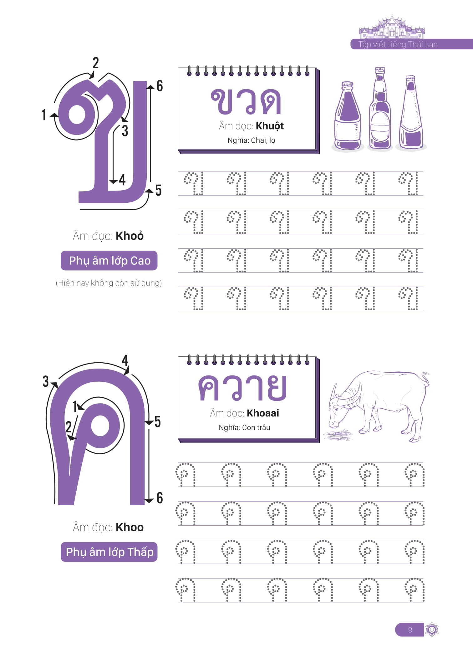 tập viết tiếng thái lan cho người mới bắt đầu