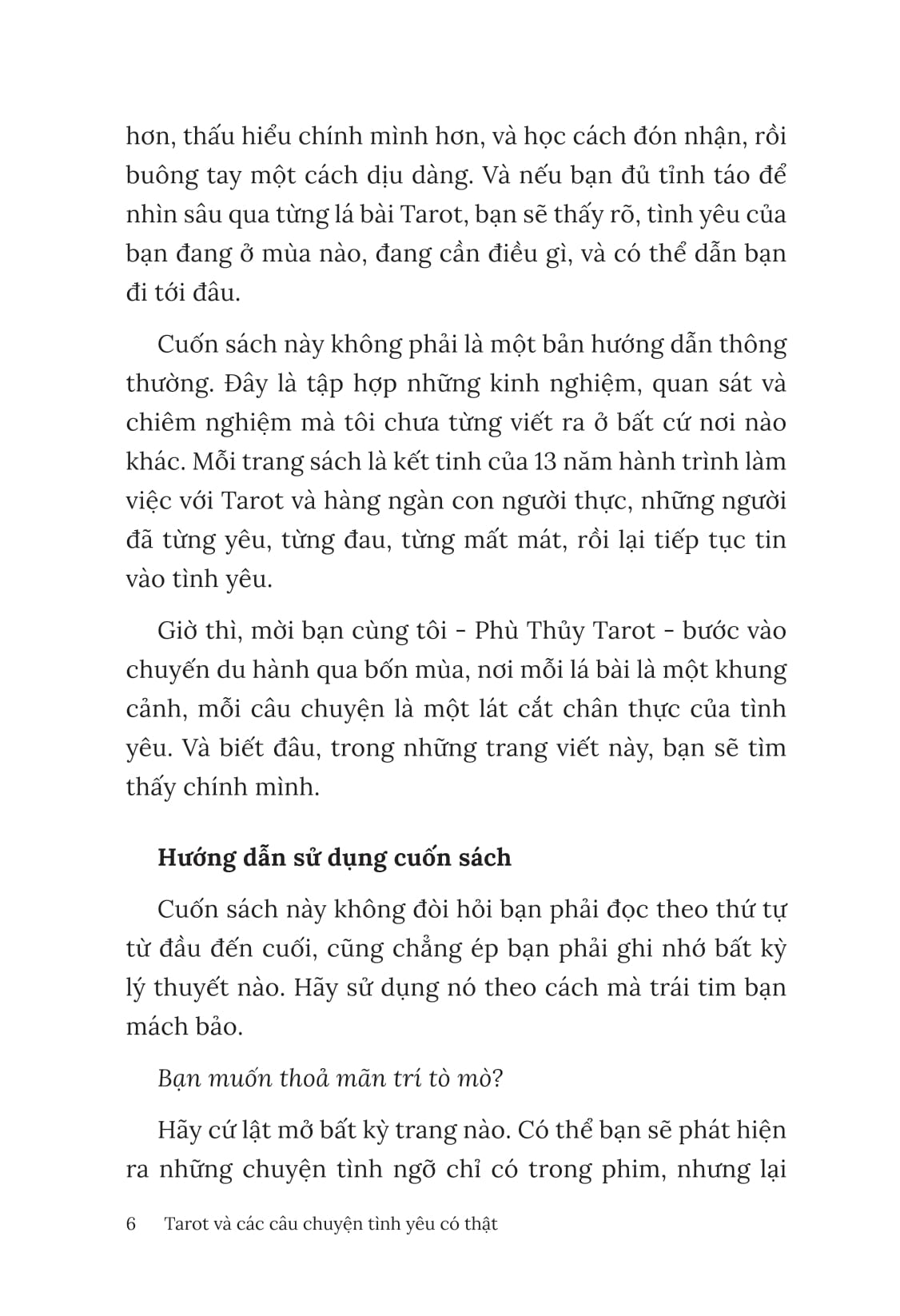 Tarot Va Cac Cau Chuyen Tinh Yeu Co That