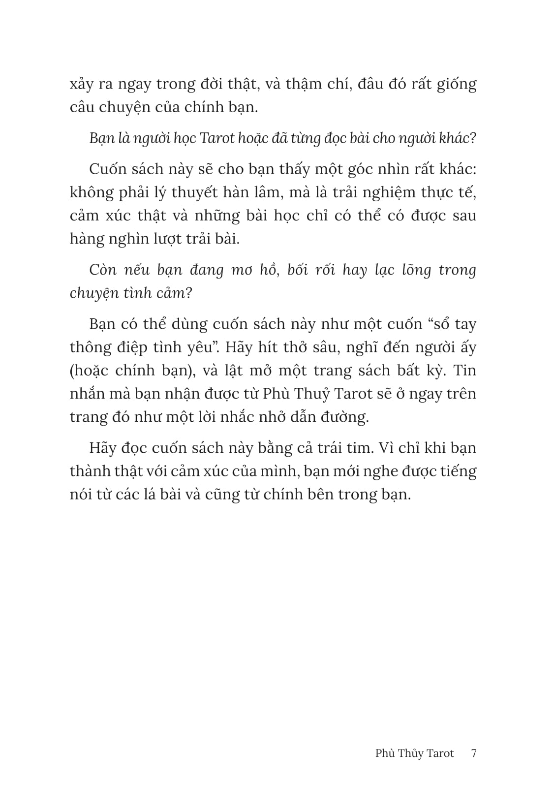 Tarot Va Cac Cau Chuyen Tinh Yeu Co That