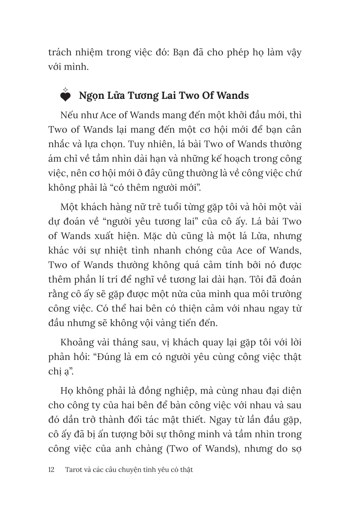 Tarot Va Cac Cau Chuyen Tinh Yeu Co That