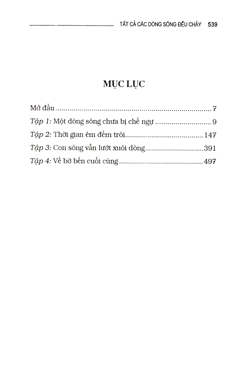 tất cả các dòng sông đều chảy