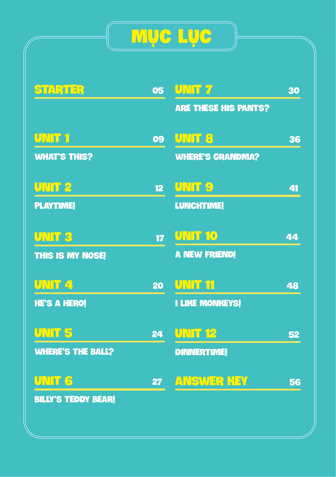 tất tần tật mẫu câu và ngữ pháp tiếng anh lớp 2