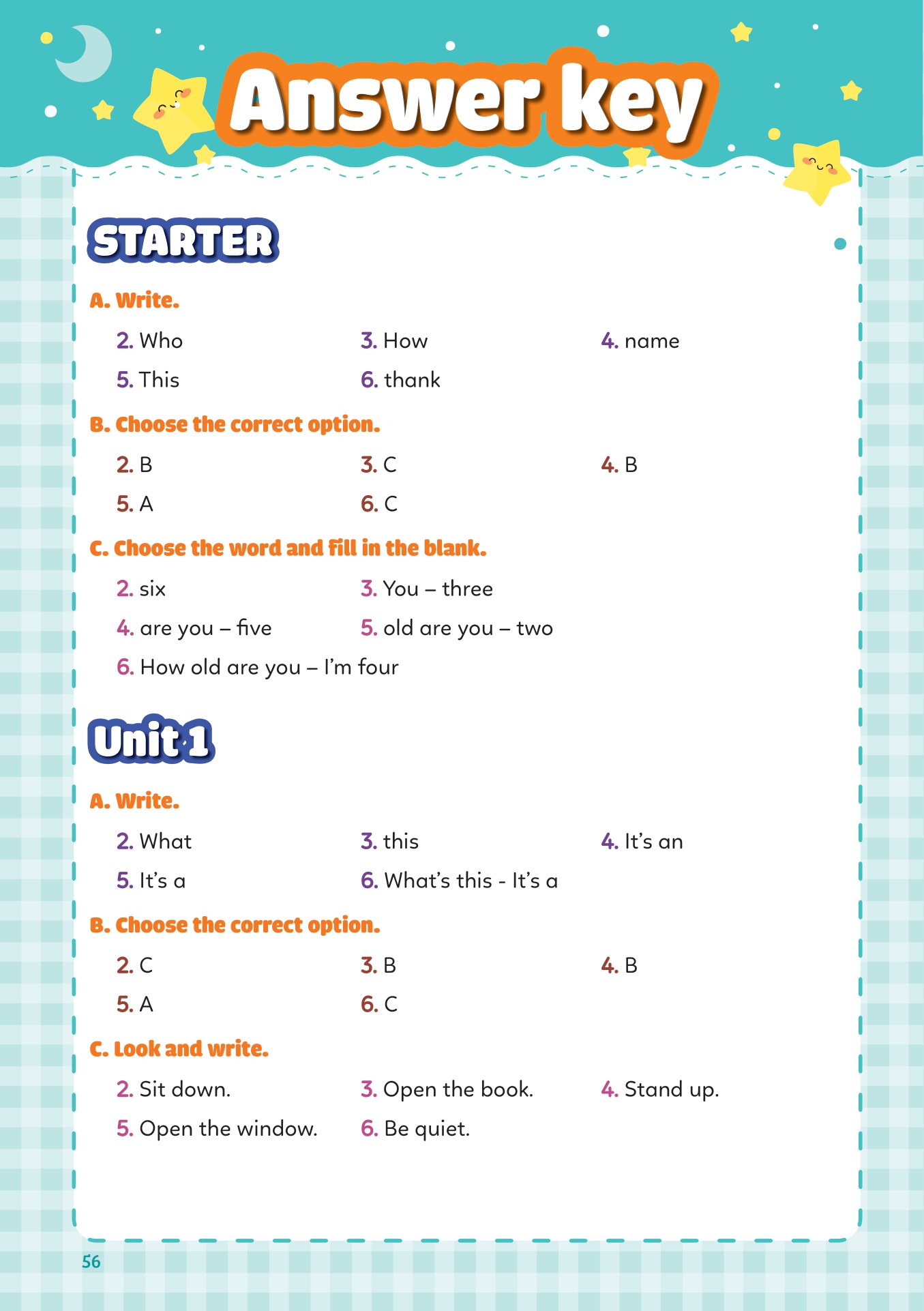 tất tần tật mẫu câu và ngữ pháp tiếng anh lớp 2