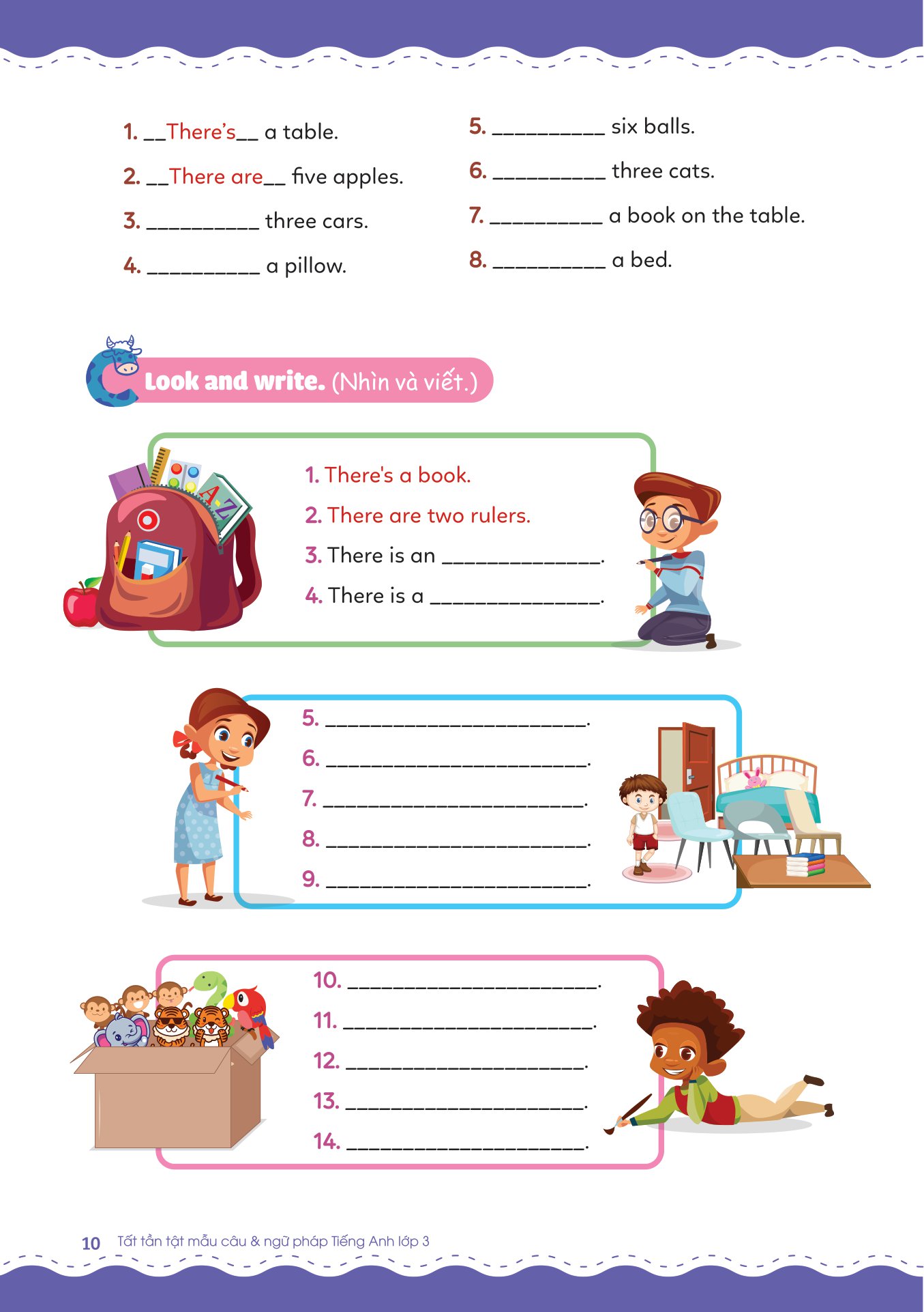 tất tần tật mẫu câu và ngữ pháp tiếng anh lớp 3