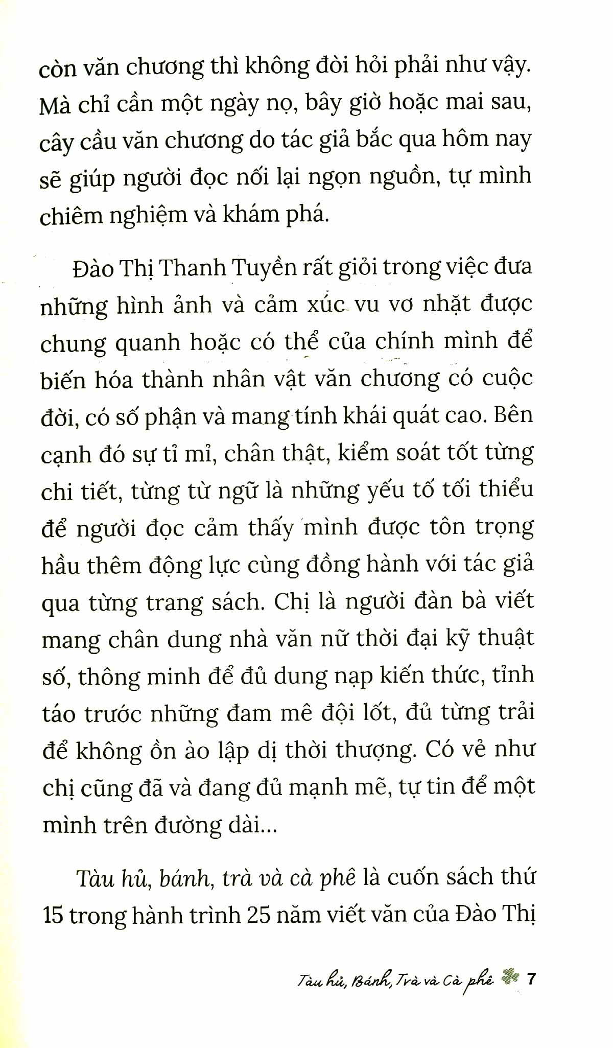 tàu hũ, bánh, trà và cà phê