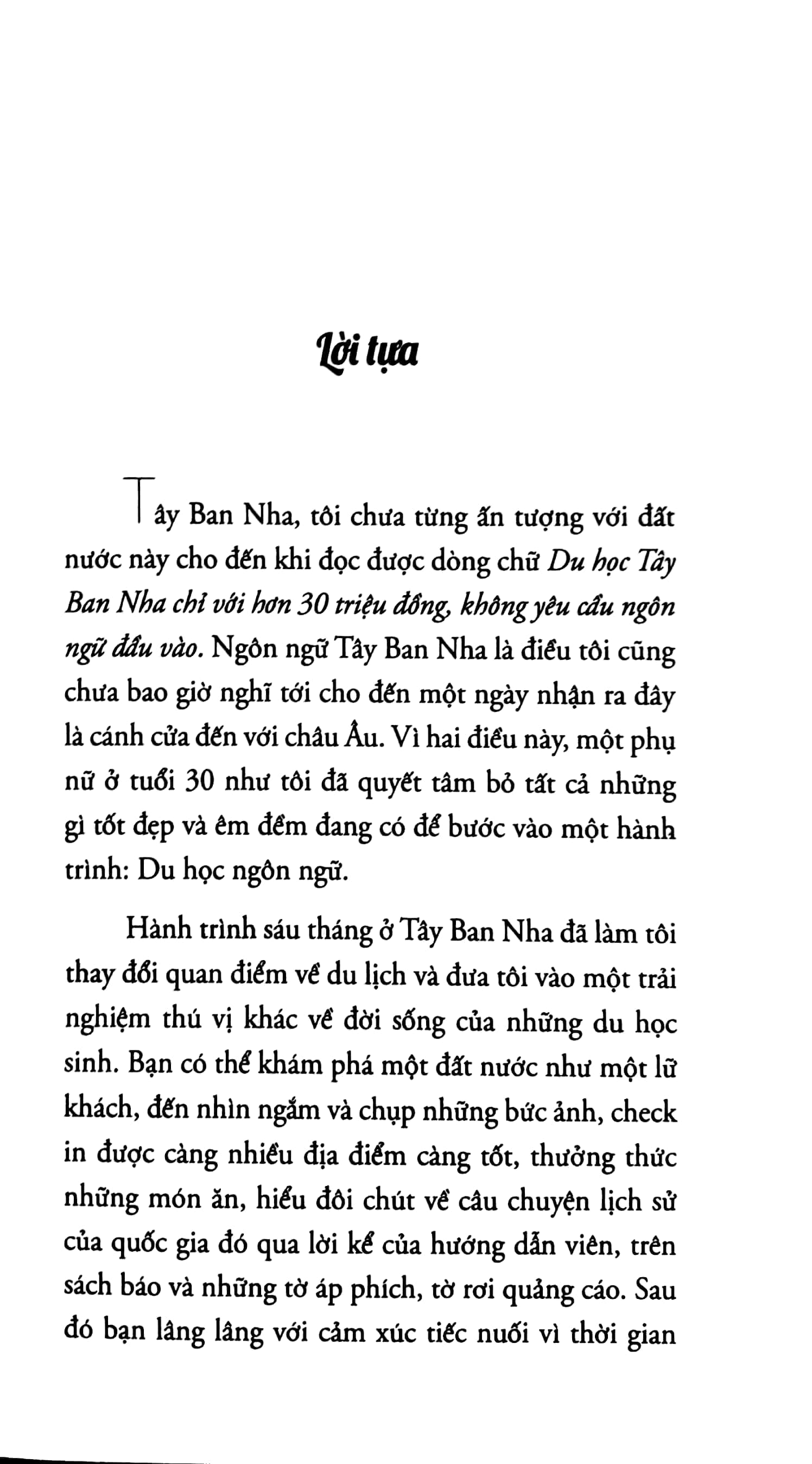 tây ban nha - hành trình không ngôn ngữ