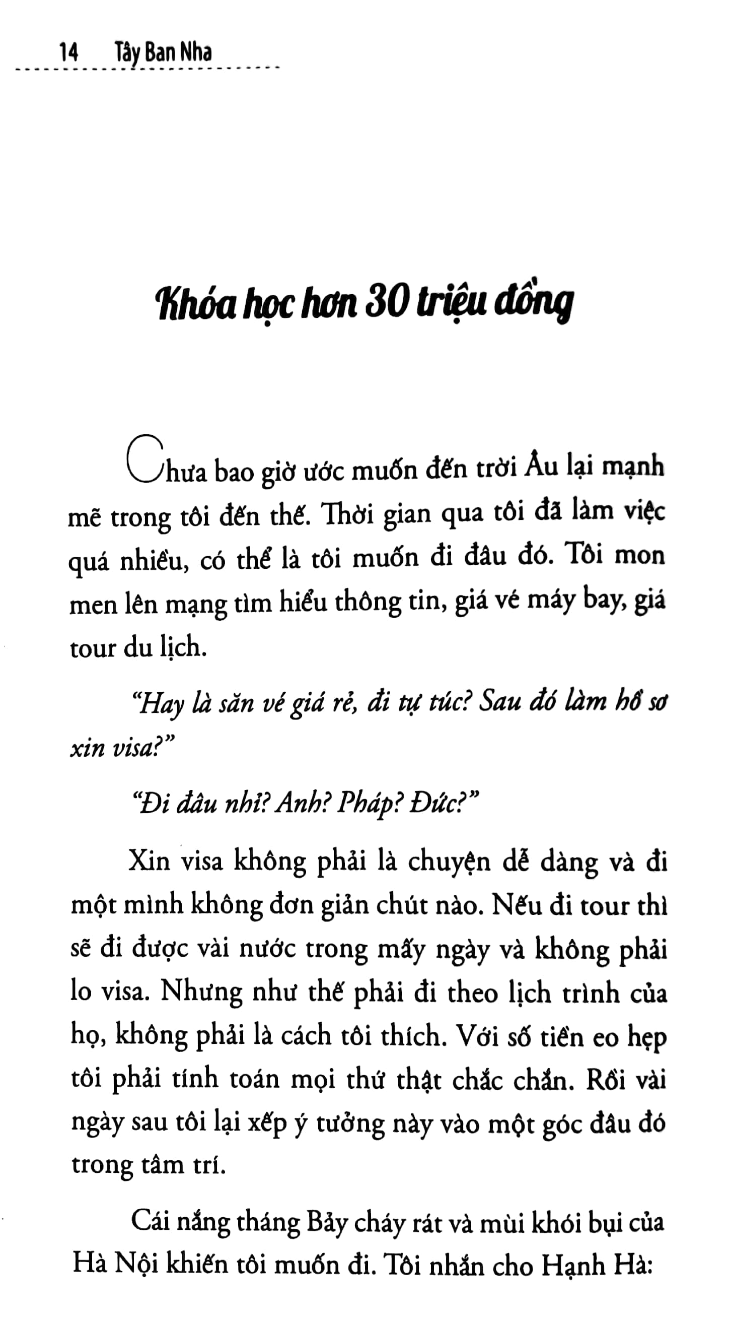tây ban nha - hành trình không ngôn ngữ