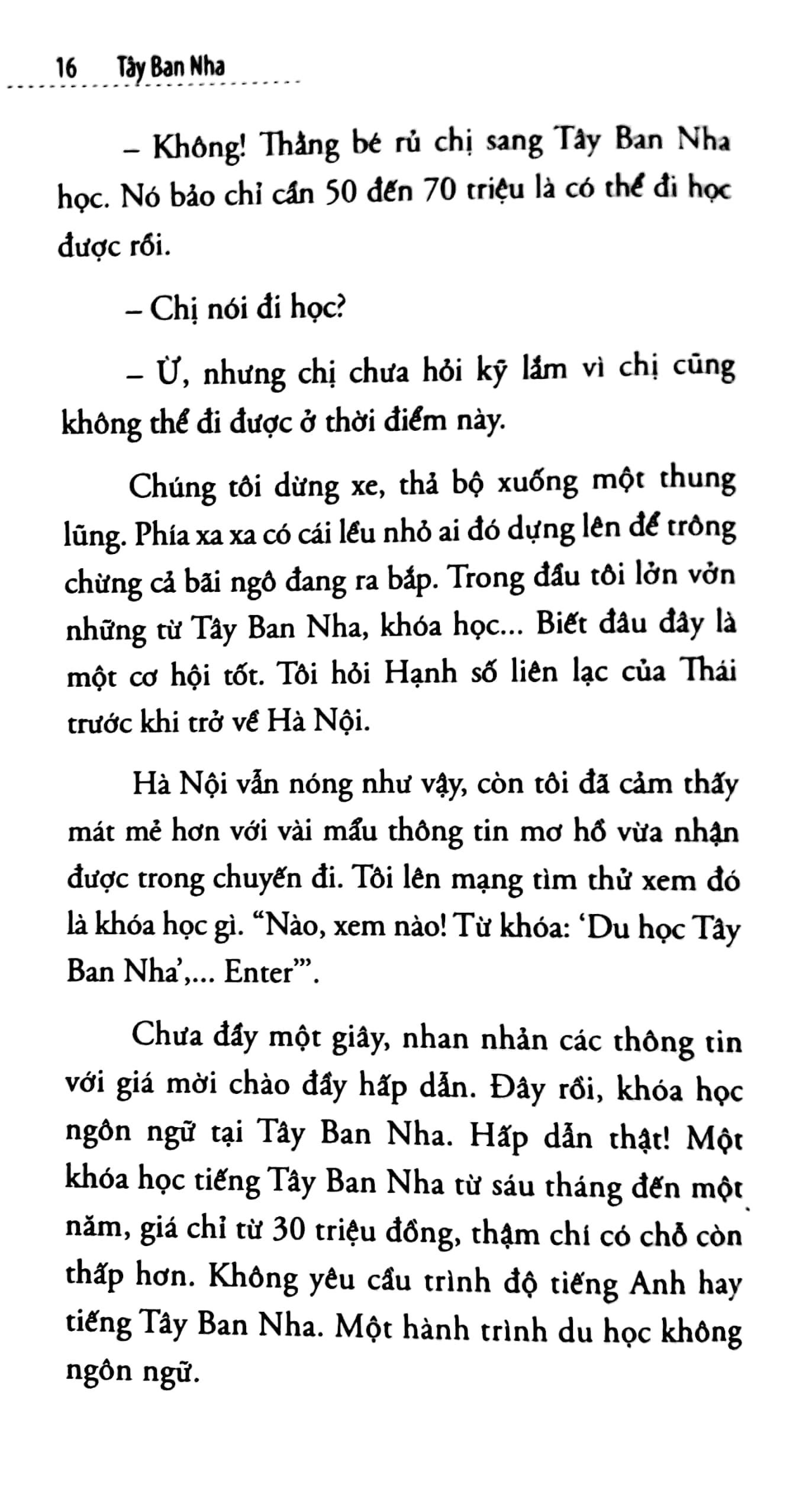 tây ban nha - hành trình không ngôn ngữ