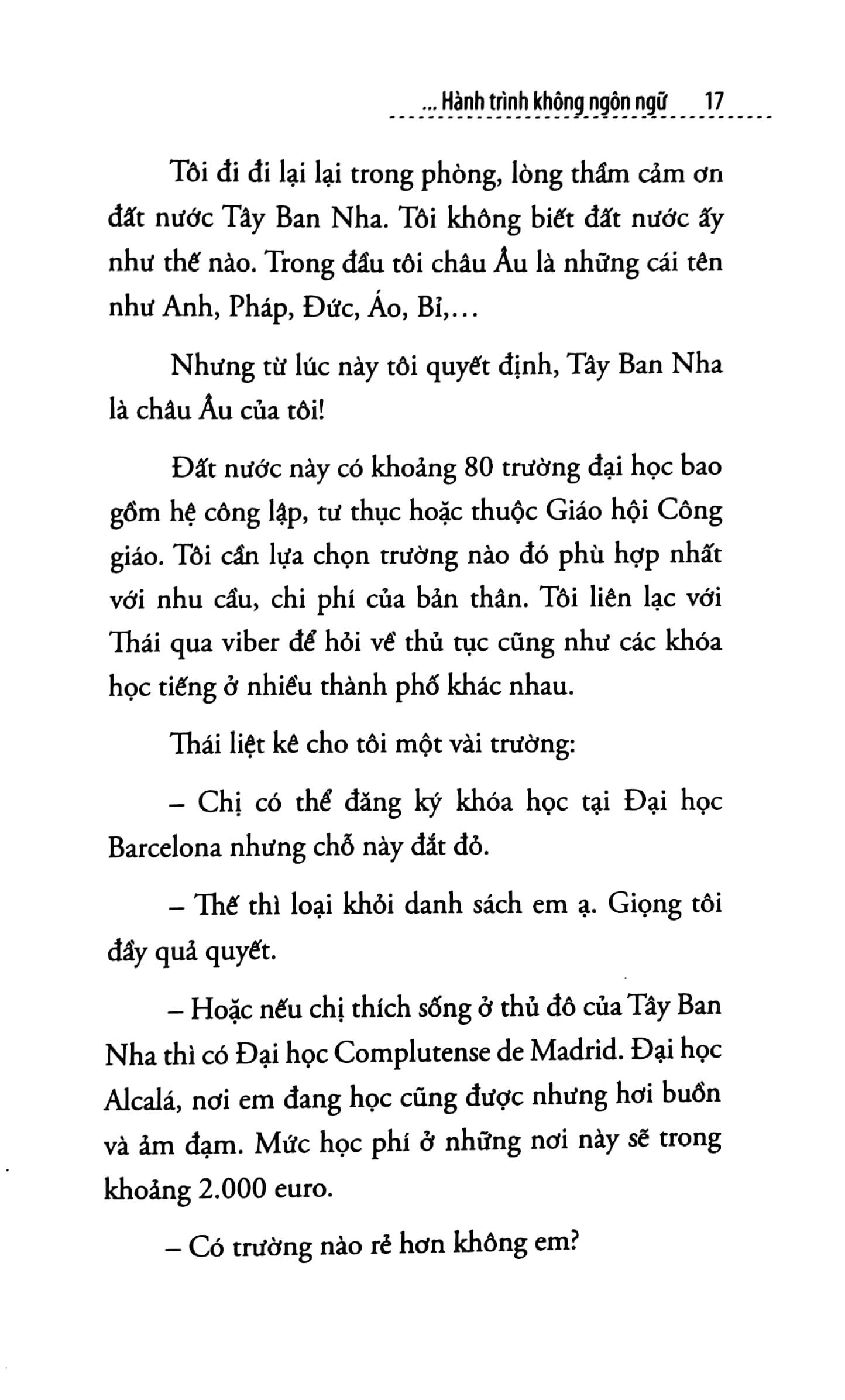 tây ban nha - hành trình không ngôn ngữ