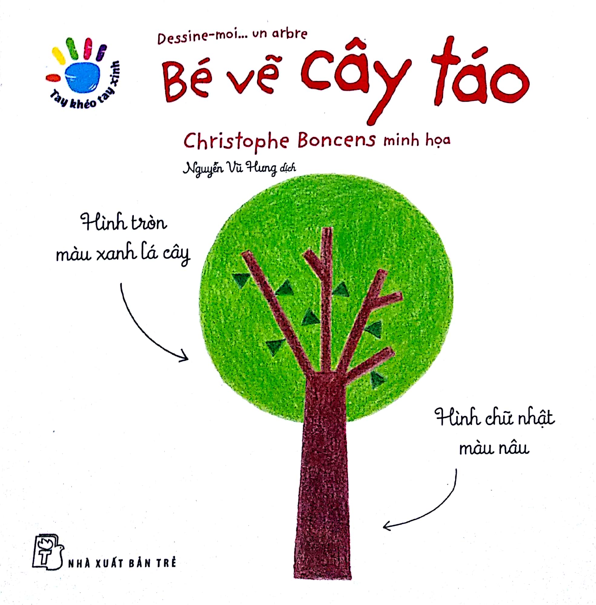 tay khéo tay xinh - bé vẽ cây táo (sách in mực thiên nhiên)