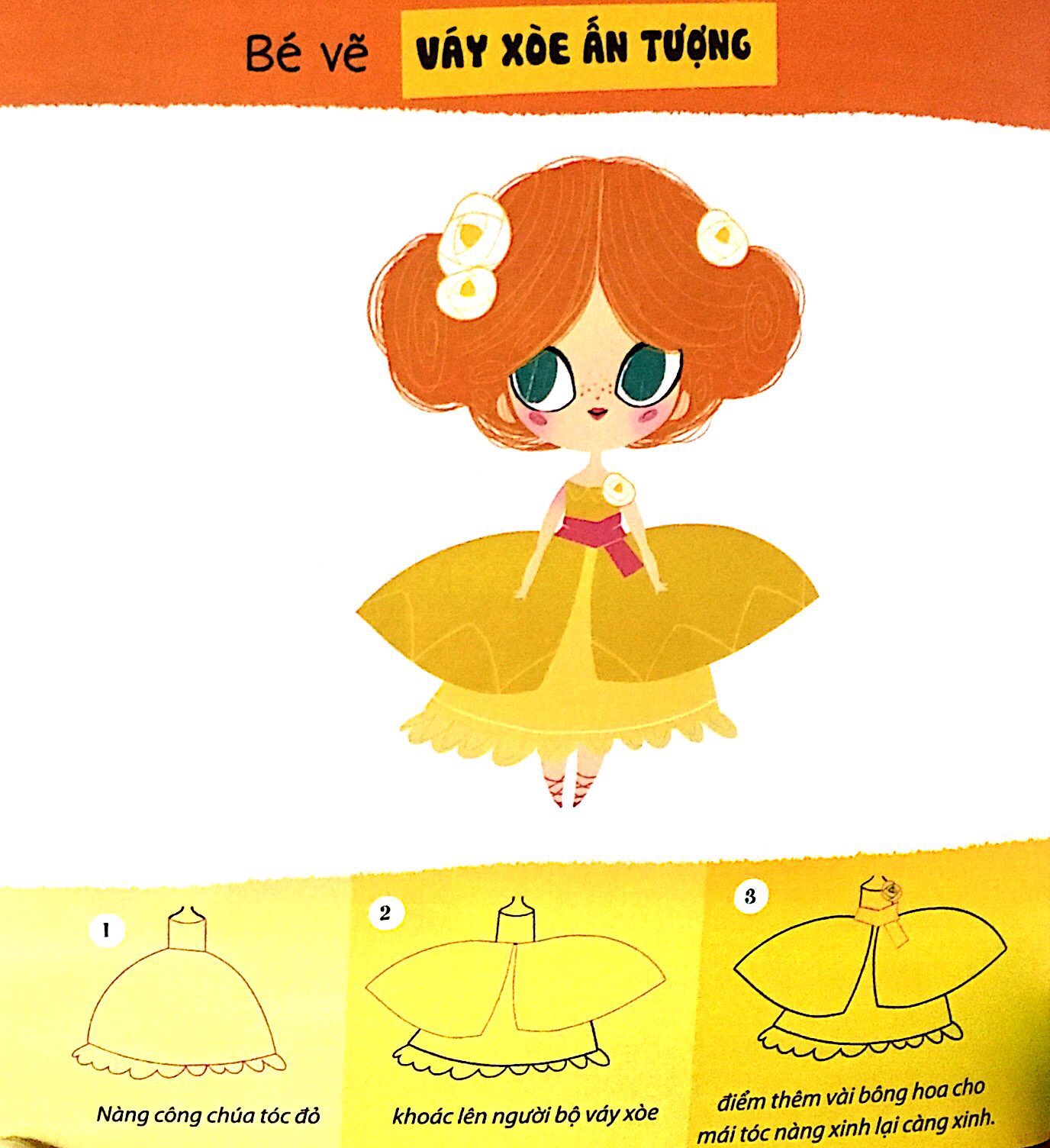 tay khéo tay xinh - bé vẽ công chúa (sách in mực thiên nhiên)