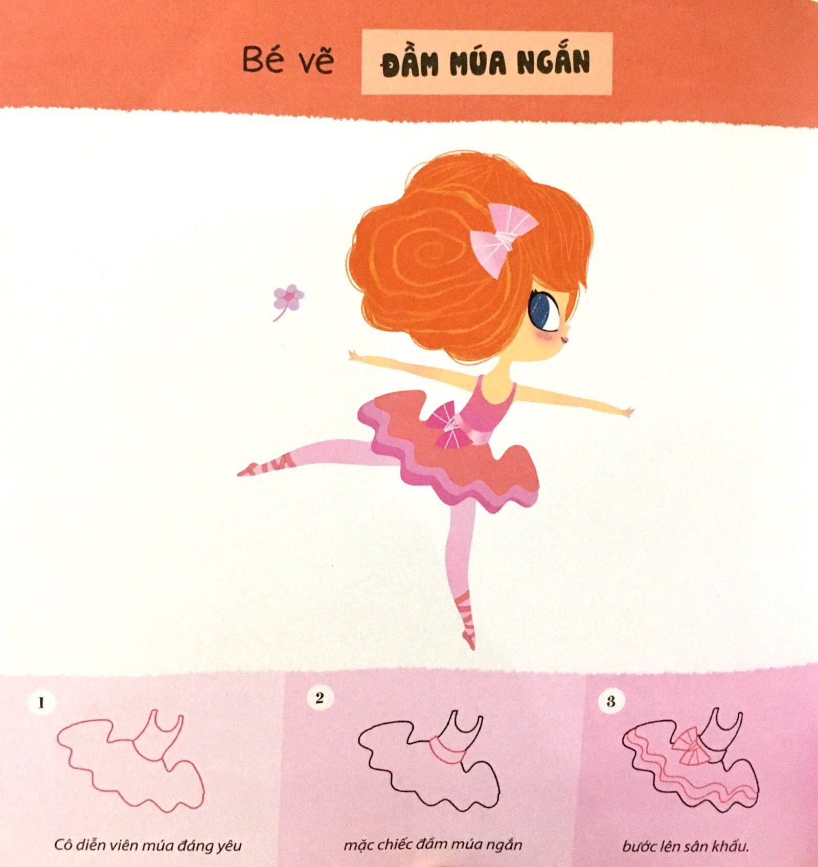 tay khéo tay xinh - bé vẽ diễn viên múa(sách in mực thiên nhiên)