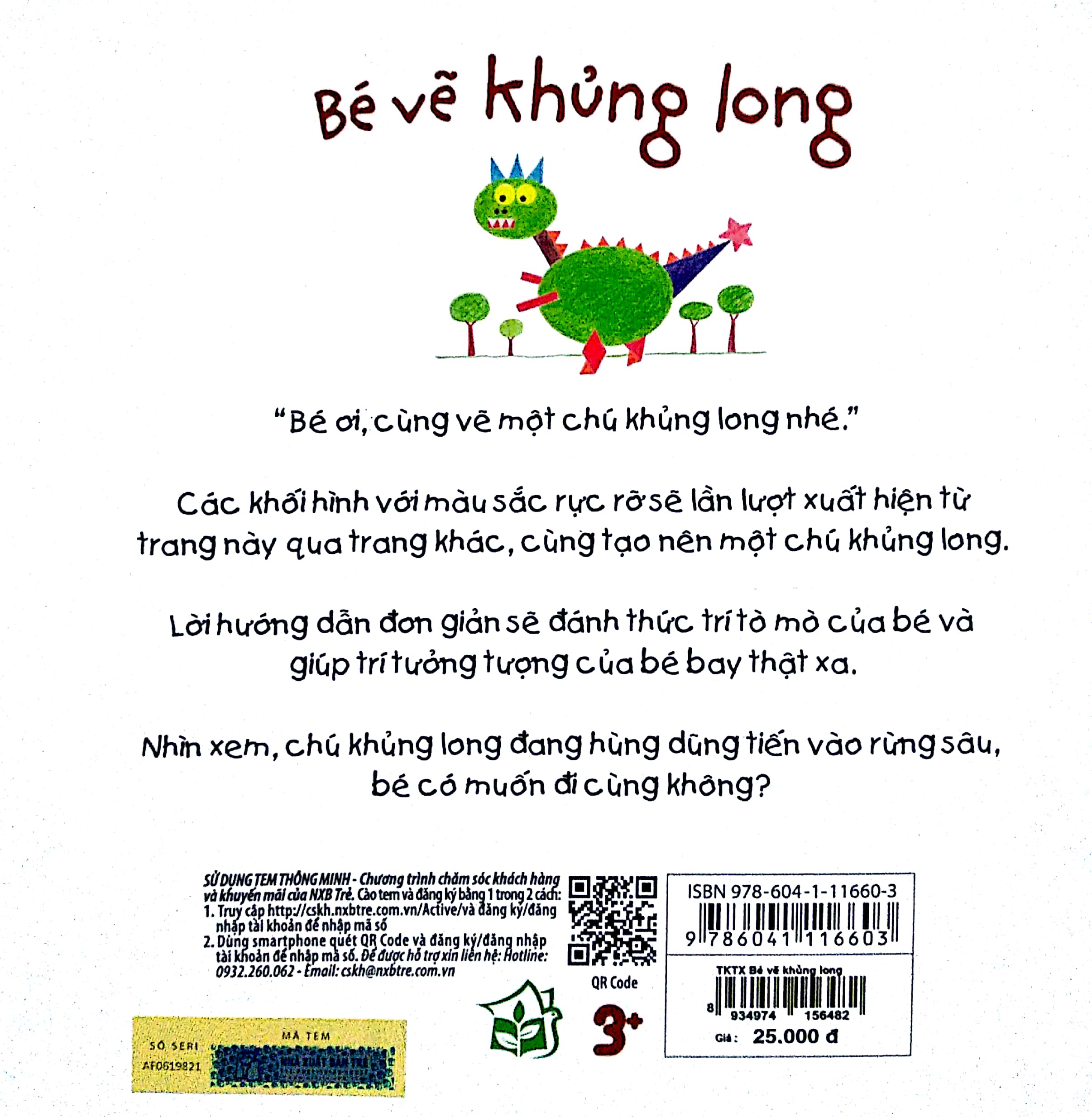 tay khéo tay xinh - bé vẽ khủng long (sách in mực thiên nhiên)