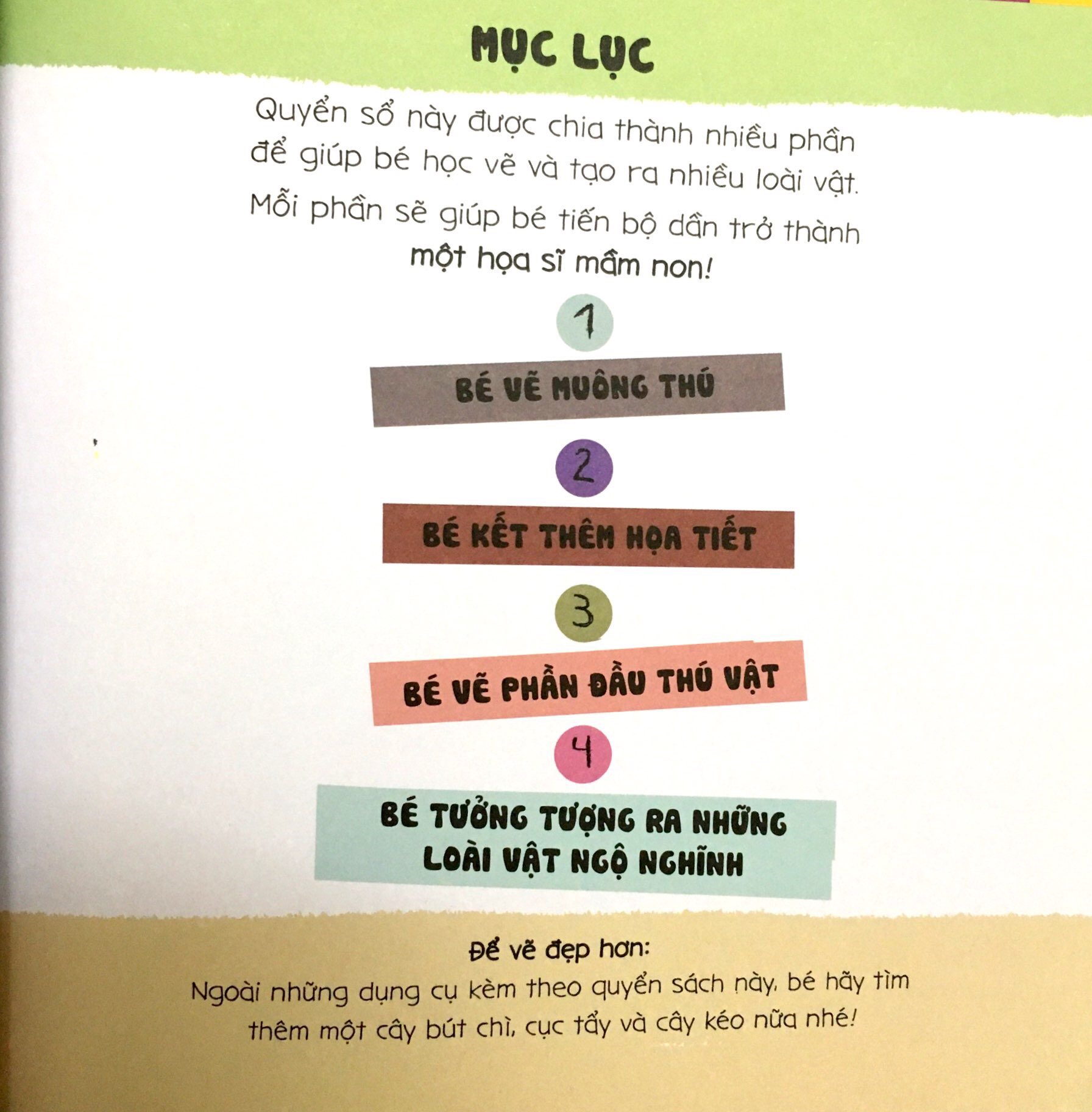 tay khéo tay xinh - bé vẽ muông thú