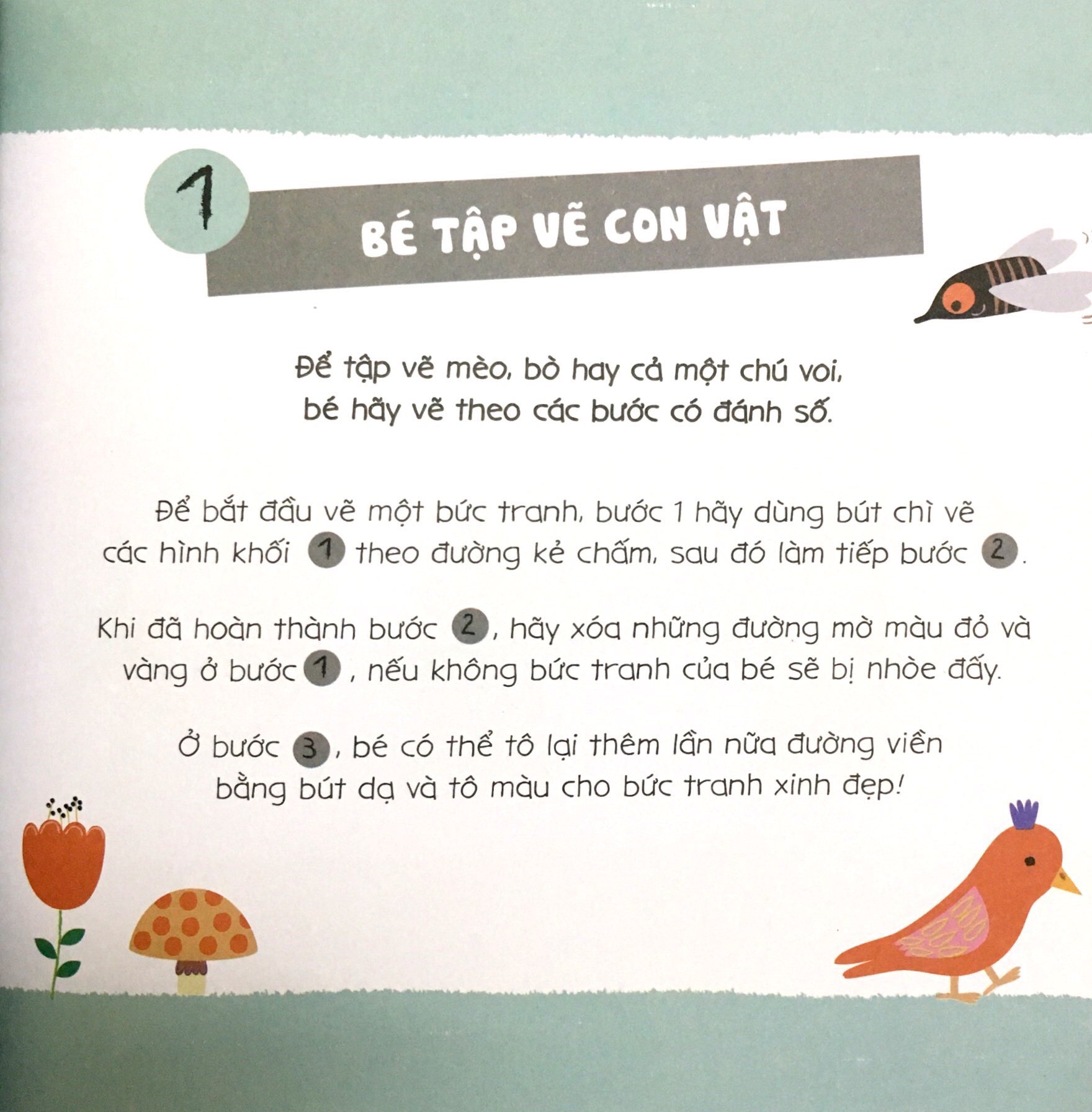 tay khéo tay xinh - bé vẽ muông thú