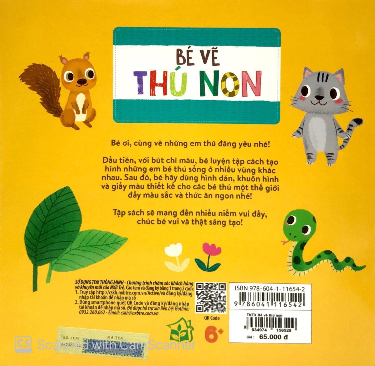 tay khéo tay xinh - bé vẽ thú non (sách in mực thiên nhiên)