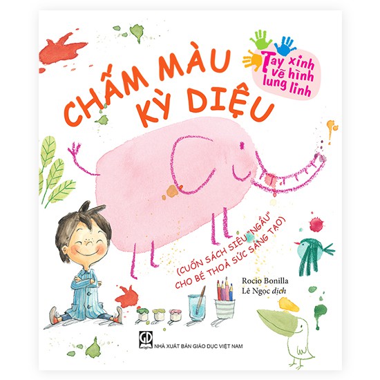 tay xinh vẽ hình lung linh - chấm màu kỳ diệu