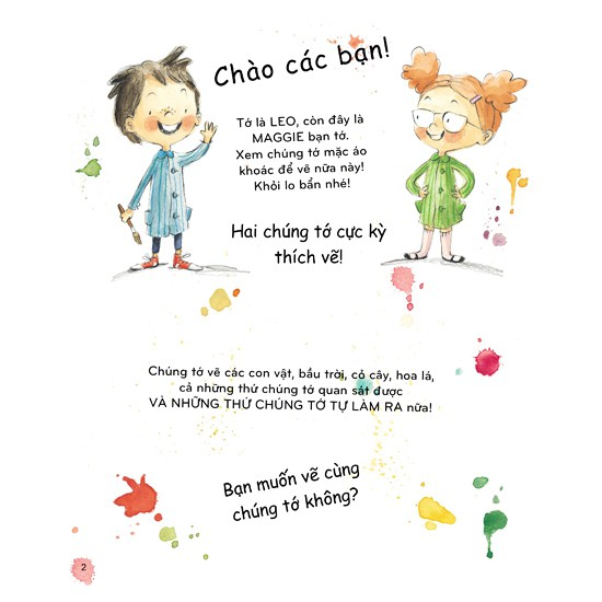 tay xinh vẽ hình lung linh - chấm màu kỳ diệu