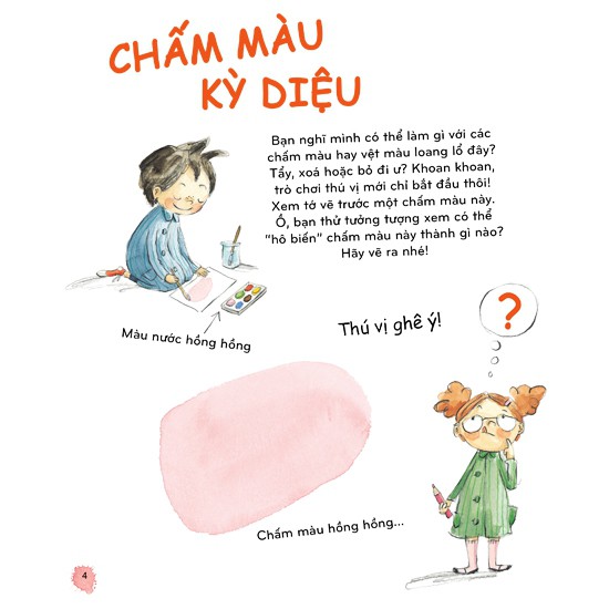 tay xinh vẽ hình lung linh - chấm màu kỳ diệu