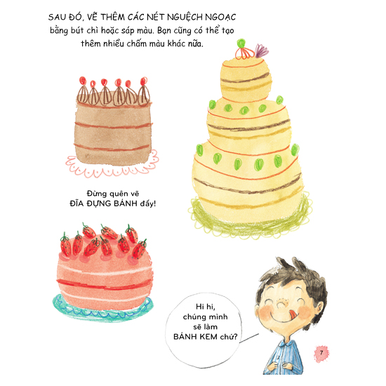 tay xinh vẽ hình lung linh - vẽ mọi thứ em yêu