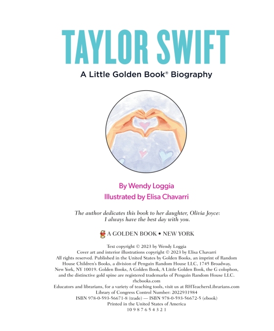 taylor swift: a little golden book biography