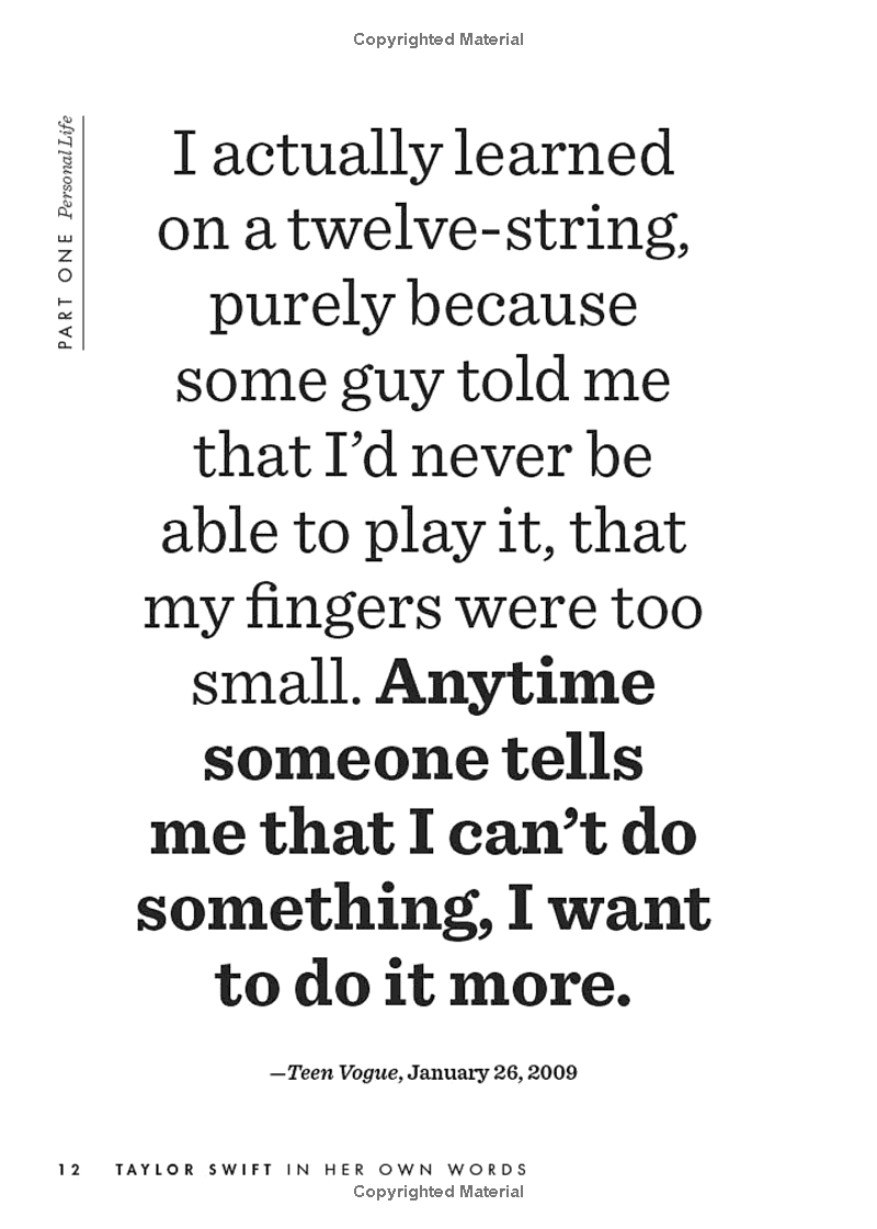 taylor swift - in her own words