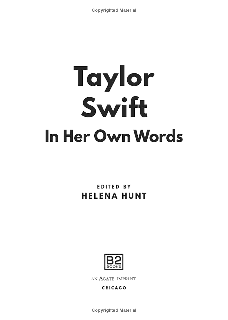taylor swift - in her own words