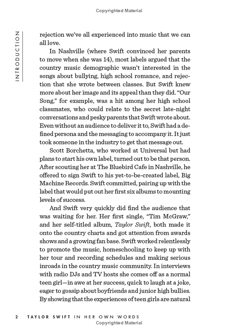 taylor swift - in her own words