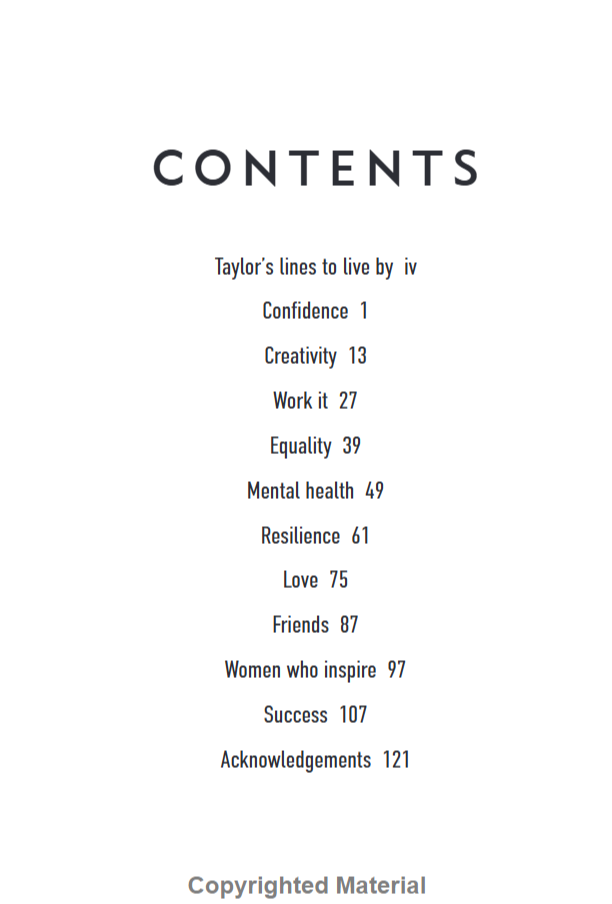 taylor swift lines to live by