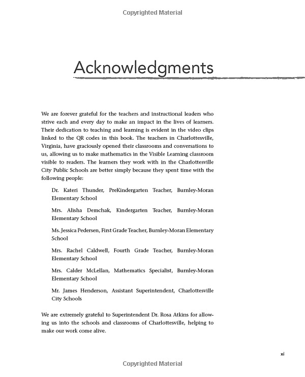 teaching mathematics in the visible learning classroom, grades k-2 (corwin mathematics series)