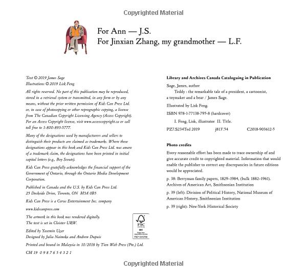 teddy: the remarkable tale of a president, a cartoonist, a toymaker and a bear