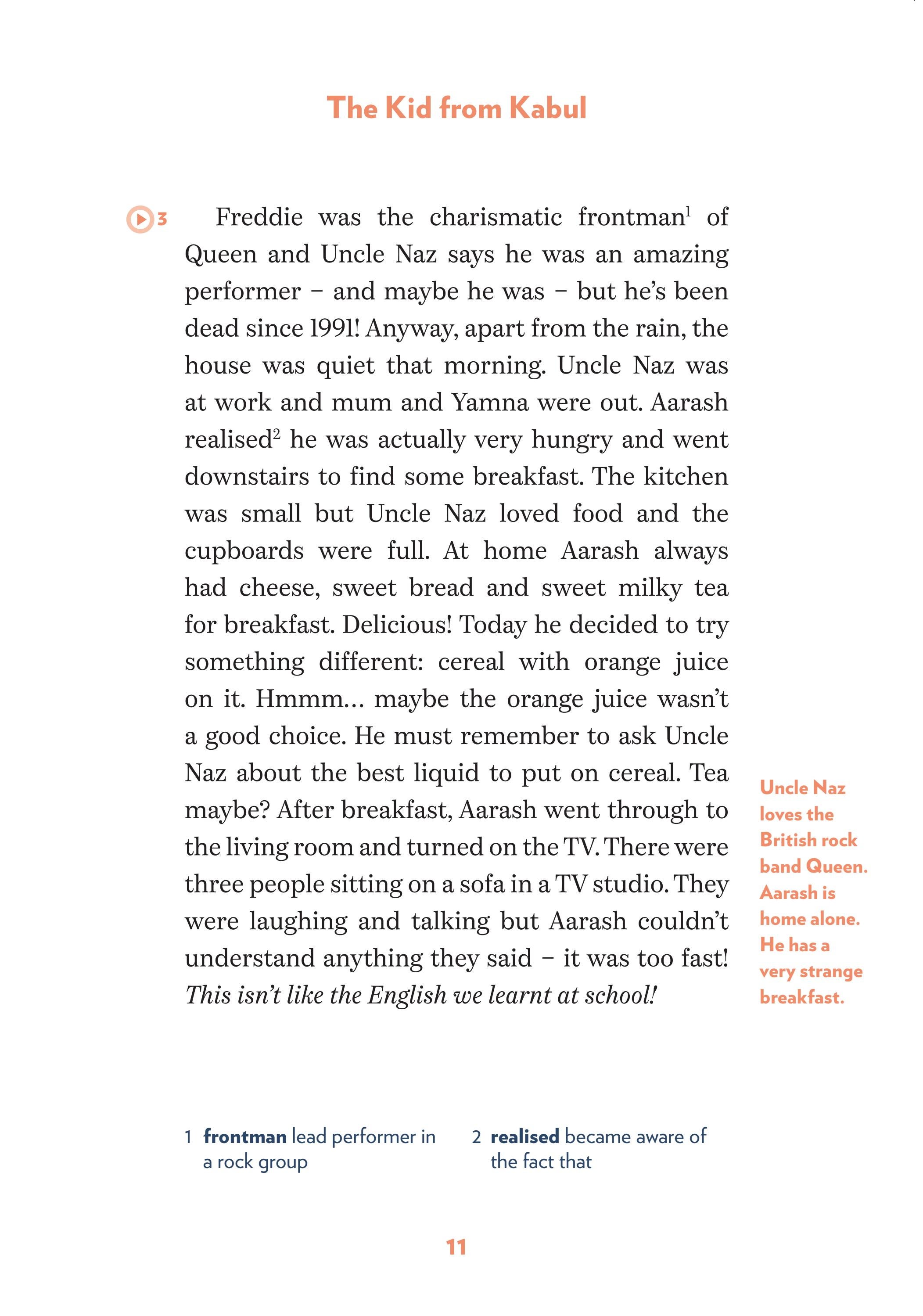 teen eli readers - the kid from kabul - stage 2 a2 - downloadable audio files