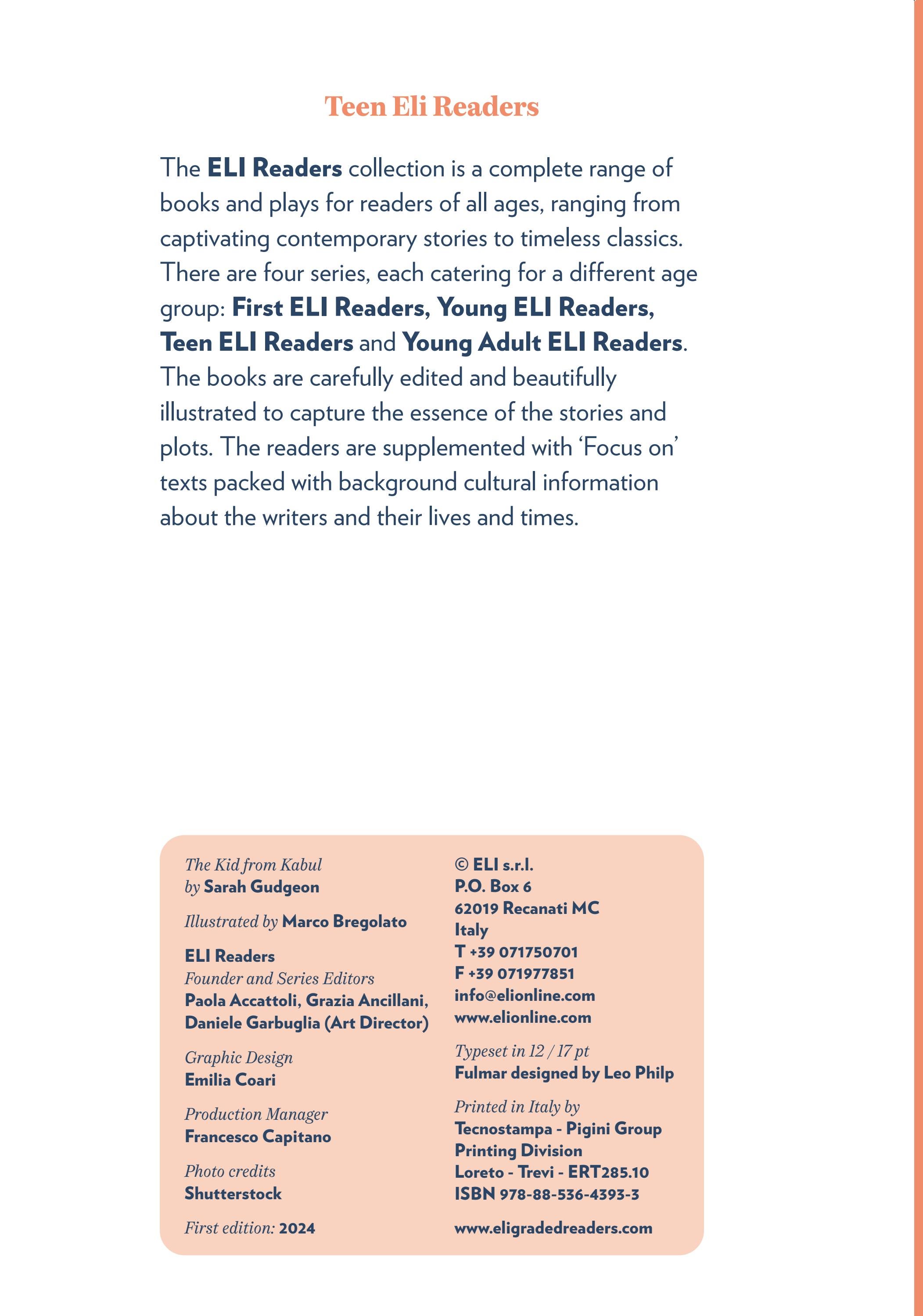 teen eli readers - the kid from kabul - stage 2 a2 - downloadable audio files