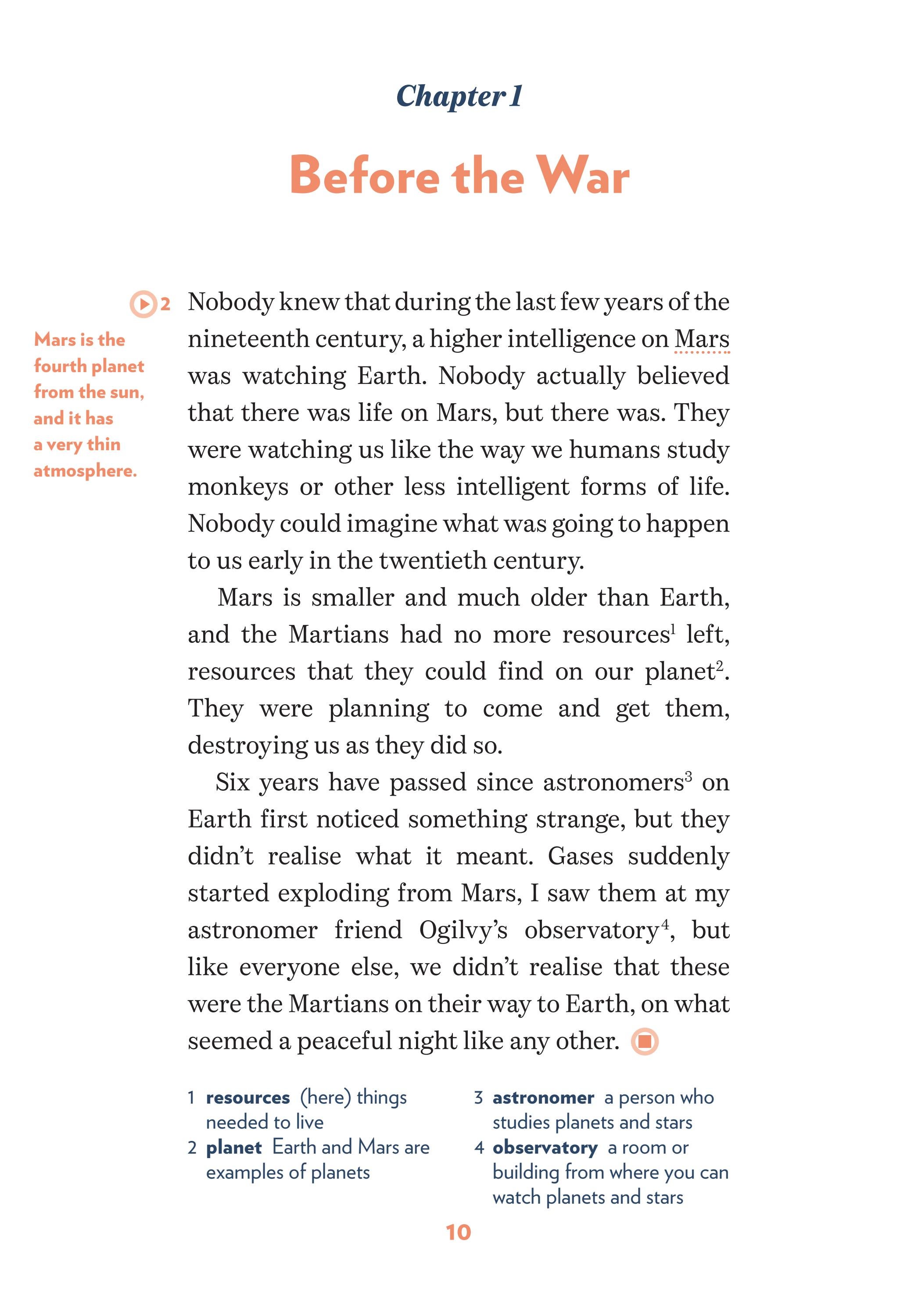 teen eli readers - the war of the worlds - stage 3 b1 - downloadable audio files