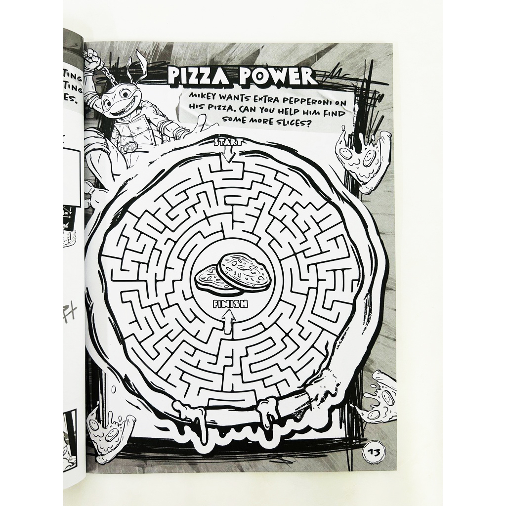 teenage mutant ninja turtles mutant mayhem - mega - colouring book & activity book