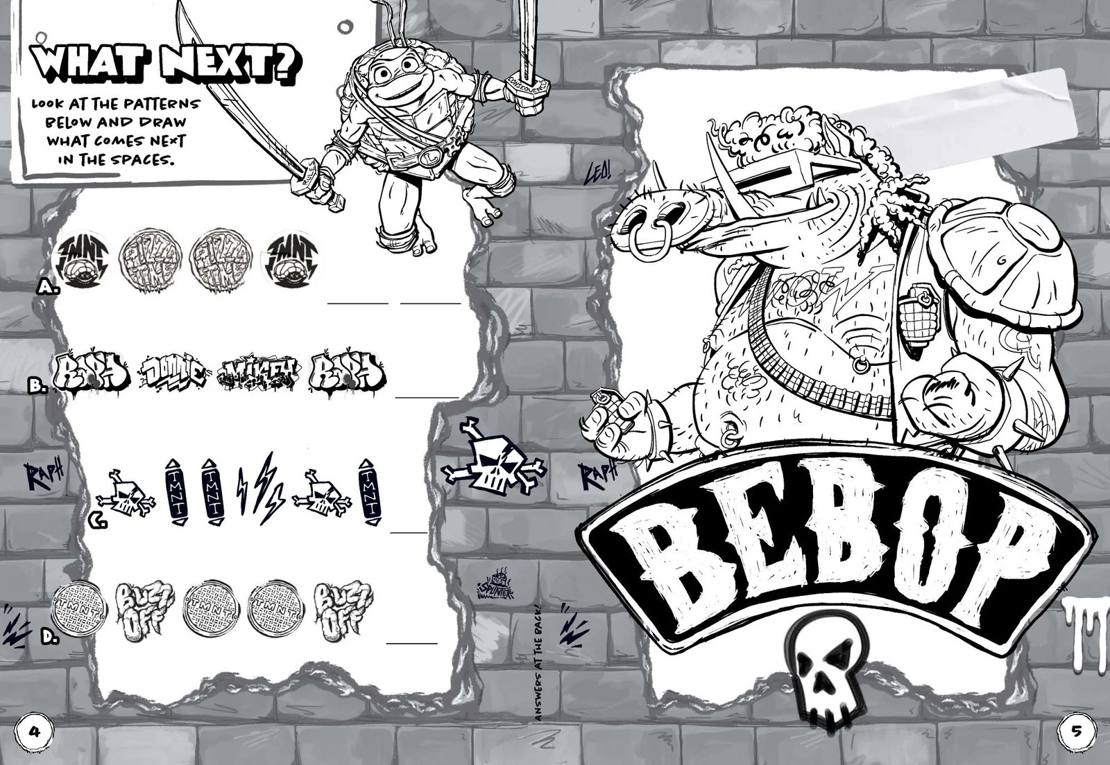 teenage mutant ninja turtles mutant mayhem - turtle power - colouring book & activity book