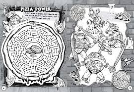 teenage mutant ninja turtles mutant mayhem - turtle power - colouring book & activity book